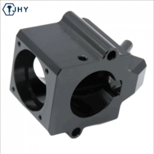 High Precision CNC Machining Parts black anodized aluminum 6061 Fuelsystem Throttle Body